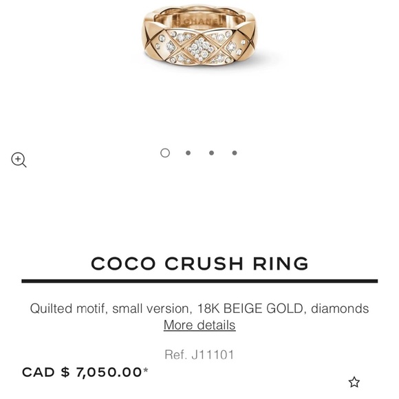 Chanel Co Co Crush rosegold with diamonds ring - Picture 3 of 3